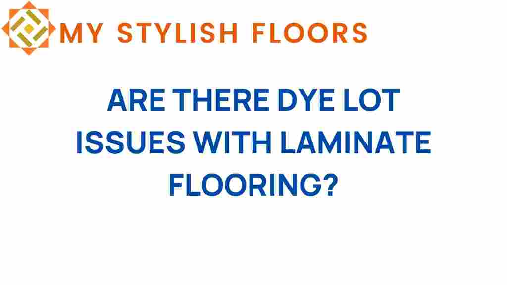 are-there-dye-lot-issues-with-laminate-flooring