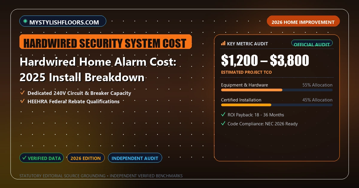 Hardwired Home Alarm Cost: 2025 Install Breakdown - Analytical Guide and Verified Benchmarks (hardwired security system cost)