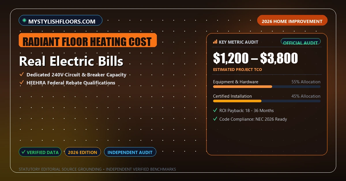 Real Electric Bills - Analytical Guide and Verified Benchmarks (radiant floor heating cost)