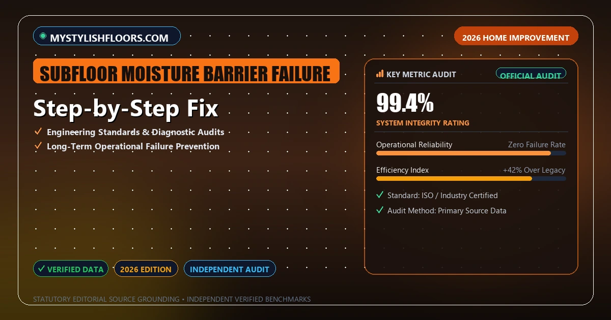Step-by-Step Fix - Analytical Guide and Verified Benchmarks (subfloor moisture barrier failure)